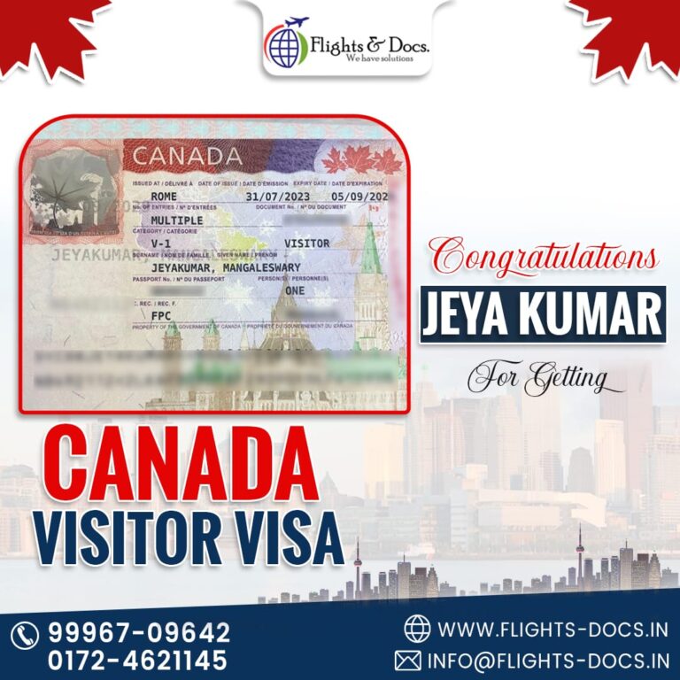 Jeya Kumar Canada Visitor Visa Approved