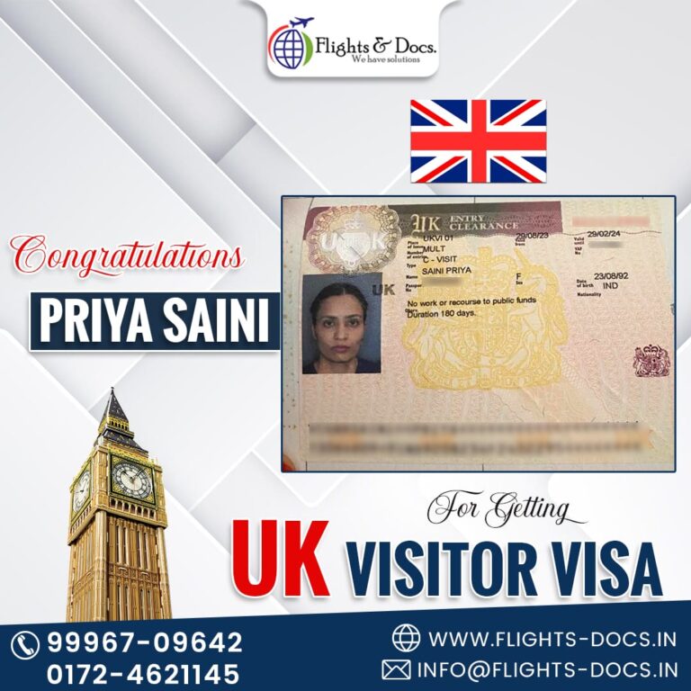 Mrs. Priya Saini Visitor Visa