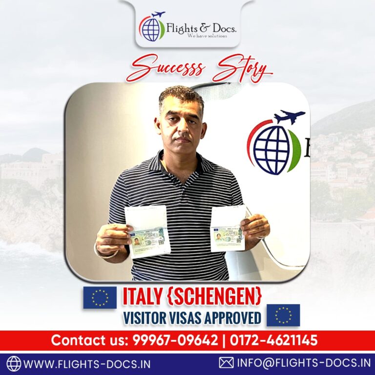 Visitor Visa Approved Italy (Schengen)